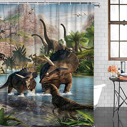 Rideau de douche Dinosaure 183x244 cm variant 3 