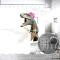 Rideau de douche Dinosaure 183x183 cm - miniature