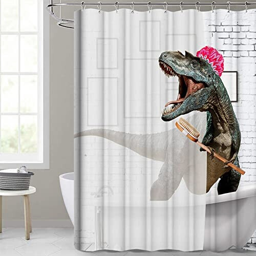 Rideau de douche Dinosaure 183x183 cm variant 1 
