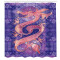 Rideau de douche Dragon corail pourpre 175x180 cm - miniature variant 1