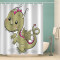 Rideau de douche Dragon couleur 180x200 cm - miniature