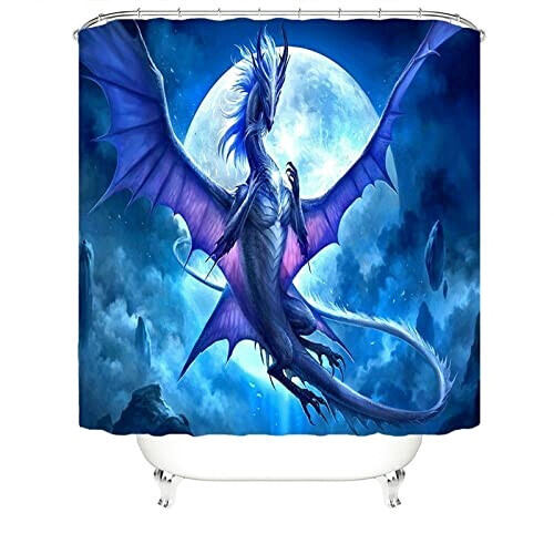 Rideau de douche Dragon 180x180 cm variant 0 