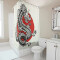 Rideau de douche Dragon blanc 120x180 cm - miniature
