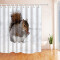Rideau de douche Écureuil grayblanc 180x180 cm - miniature