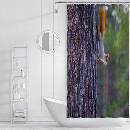 Rideau de douche Écureuil 180x180 cm variant 1 