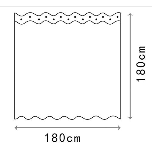Rideau de douche Écureuil 180x180 cm variant 2 