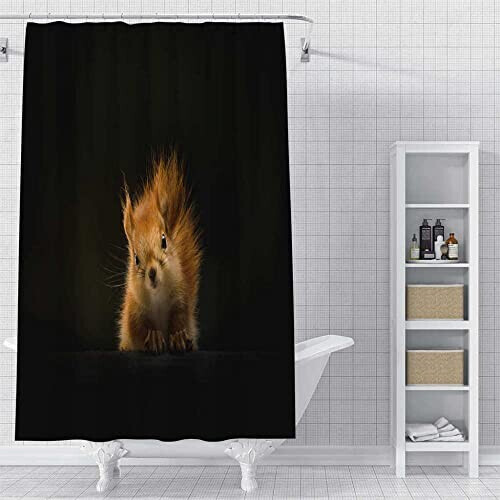 Rideau de douche Écureuil 180x180 cm