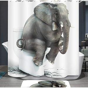Rideau de douche Éléphant l'éléphant 80x200 cm