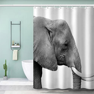 Rideau de douche Éléphant couleur 120x200 cm
