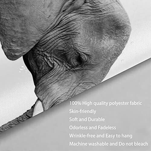 Rideau de douche Éléphant couleur 120x200 cm variant 3 