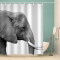 Rideau de douche Éléphant couleur 120x200 cm - miniature variant 3