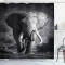 Rideau de douche Éléphant gris 175x200 cm - miniature