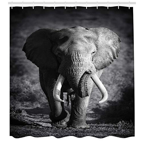 Rideau de douche Éléphant gris 175x200 cm variant 0 