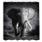 Rideau de douche Éléphant gris 175x200 cm - miniature variant 1