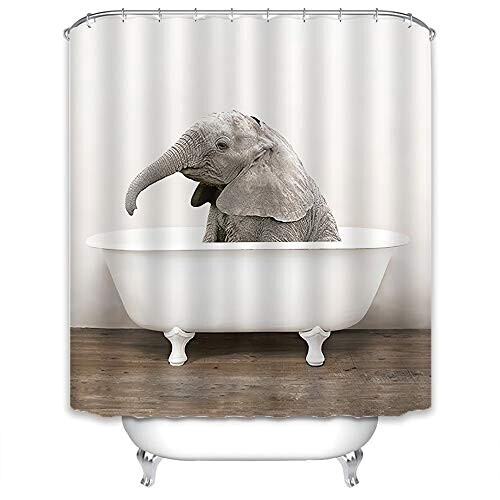 Rideau de douche Éléphant 180x200 cm