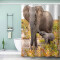 Rideau de douche Éléphant couleur 120x180 cm - miniature