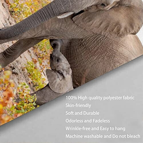 Rideau de douche Éléphant couleur 120x180 cm variant 3 