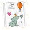 Rideau de douche Éléphant ballon 180x150 cm - miniature variant 2