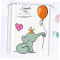 Rideau de douche Éléphant ballon 180x150 cm - miniature variant 3
