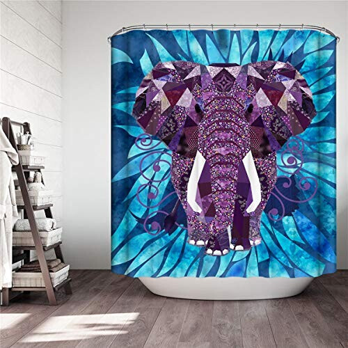 Rideau de douche Éléphant l'éléphant 90x180 cm