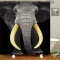 Rideau de douche Éléphant animal 120x180 cm - miniature
