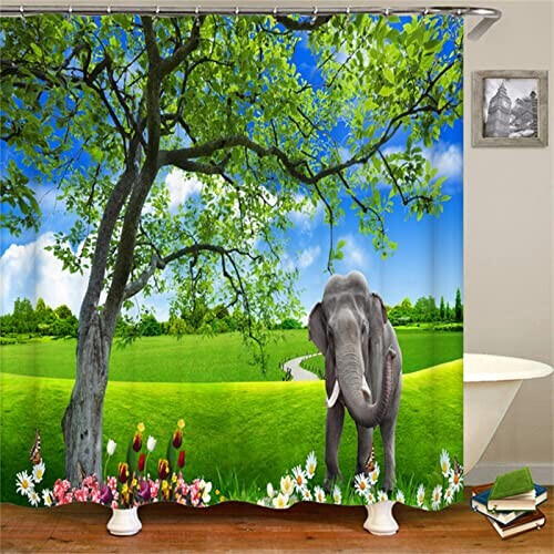 Rideau de douche Éléphant tree elephant 120x180 cm