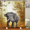Rideau de douche Éléphant animal 150x180 cm - miniature variant 1