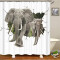 Rideau de douche Éléphant 150x180 cm - miniature