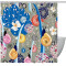 Rideau de douche Escargot multicolore 152.4x182.9 cm - miniature