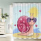 Rideau de douche Escargot couleur 120x180 cm - miniature