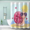 Rideau de douche Escargot couleur 120x180 cm - miniature variant 1