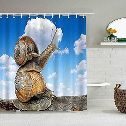 Rideau de douche Escargot 183x183 cm