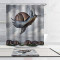 Rideau de douche Escargot gris pâle 180x180 cm - miniature