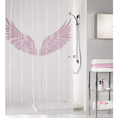 Rideau de douche Flamant rose rose 180x200 cm