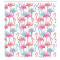 Rideau de douche Flamant rose bleu bébé saumon et rose 175x240 cm - miniature variant 1