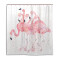 Rideau de douche Flamant rose multicolore 167x182 cm - miniature variant 1