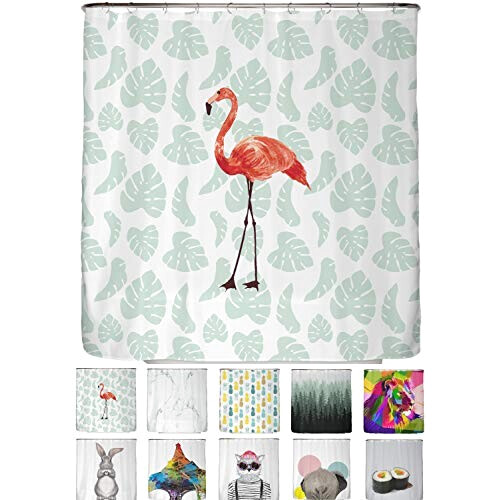 Rideau de douche Flamant rose flamant 180x200 cm