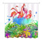 Rideau de douche Flamant rose style 150x180 cm - miniature