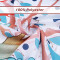 Rideau de douche Flamant rose rose 90x180 cm - miniature variant 1