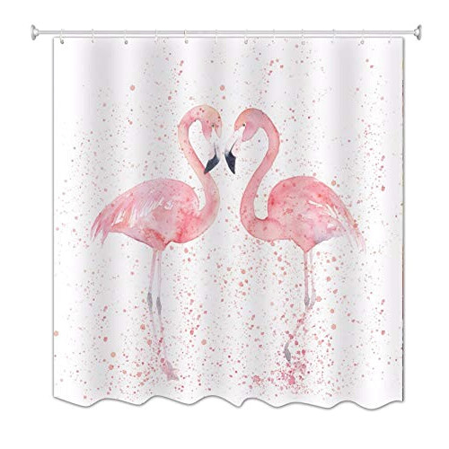 Rideau de douche Flamant rose style 150x180 cm