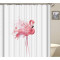 Rideau de douche Flamant rose 180x180 cm - miniature