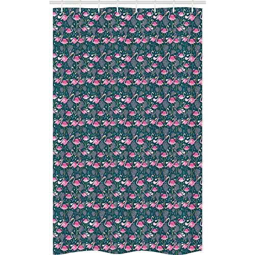 Rideau de douche Flamant rose multicolore 120x180 cm