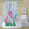 Rideau de douche Flamant rose yt 105x160 cm - miniature variant 1