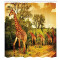 Rideau de douche Girafe vert orange foncé 175x220 cm - miniature variant 1
