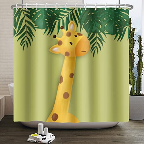 Rideau de douche Girafe style c 140x183 cm variant 2 