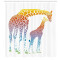Rideau de douche Girafe gris 175x200 cm - miniature variant 1