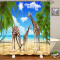 Rideau de douche Girafe animal de plage 240x180 cm - miniature