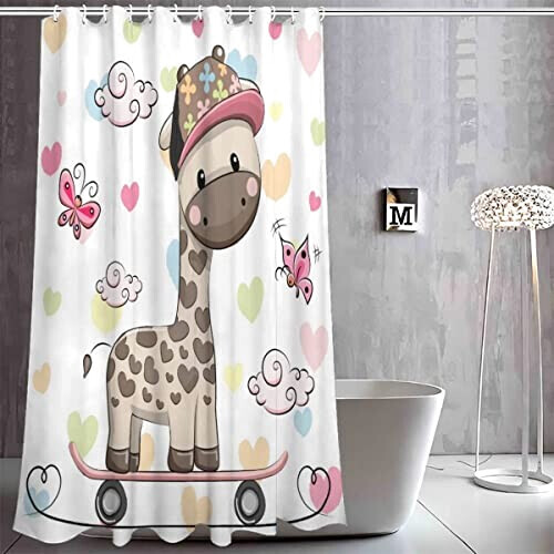 Rideau de douche Girafe couleur 120x200 cm variant 0 