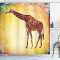 Rideau de douche Girafe multicolore 175x180 cm - miniature