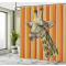 Rideau de douche Girafe multicolore 175x180 cm - miniature variant 2
